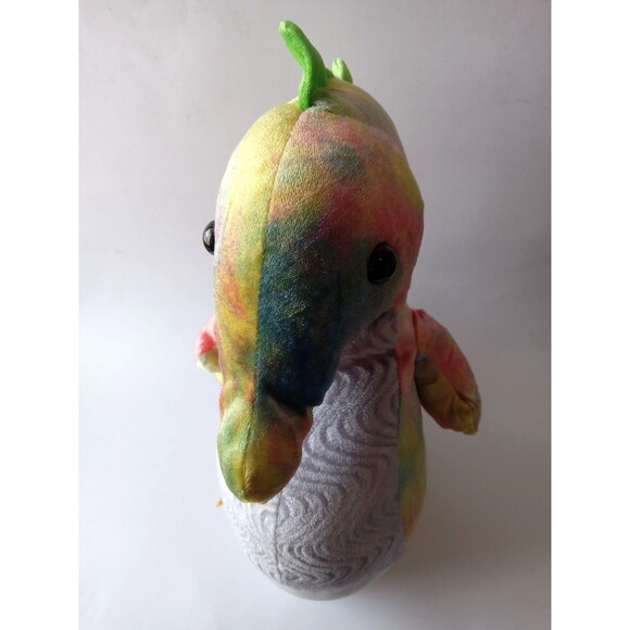 2012 Build-A-Bear Tie-Dye Seahorse 18" Rainbow Plush BABW EUC - Picture 8 of 16